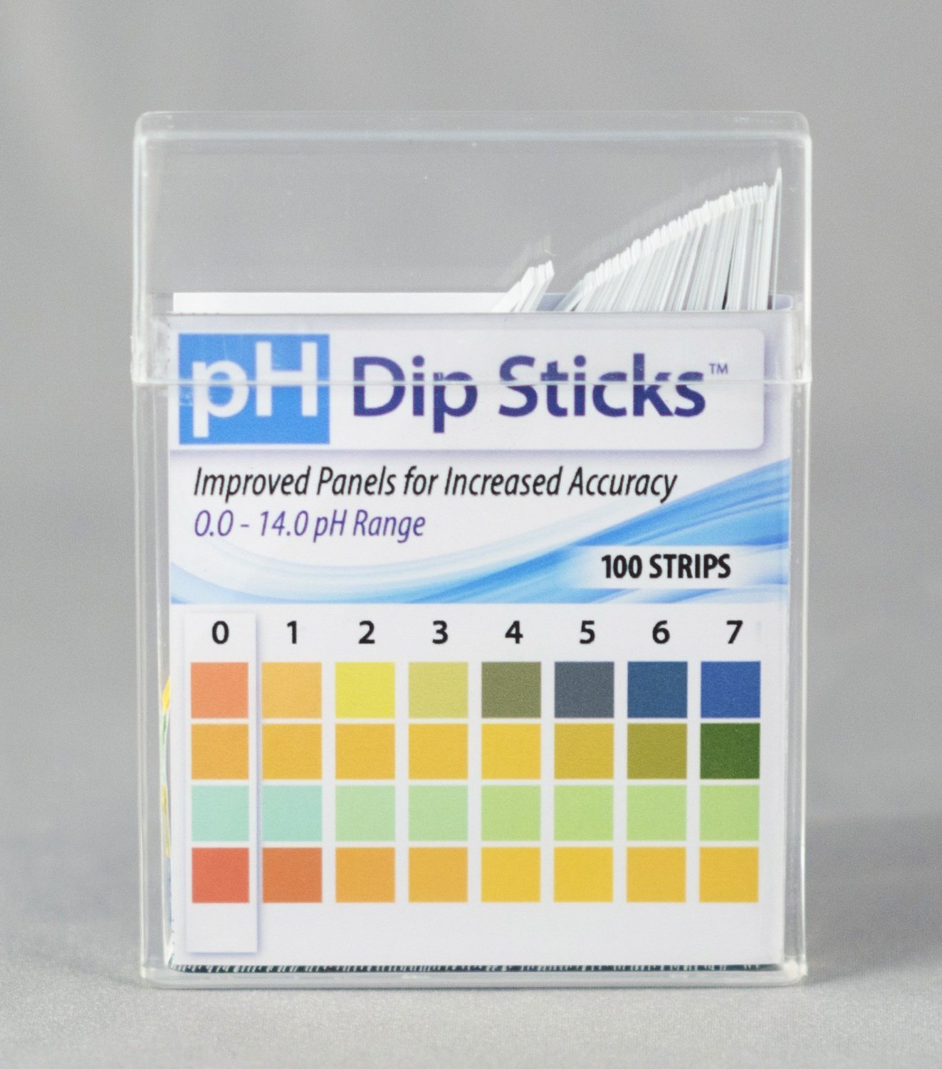 pH 0-7, 3 tiras de prueba de almohadillas [bolsa de 50 tiras]